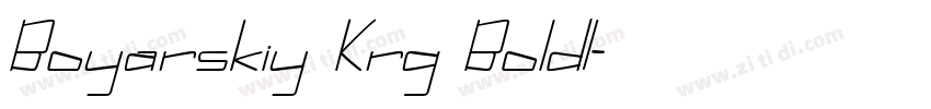 Boyarskiy Krg BoldI字体转换